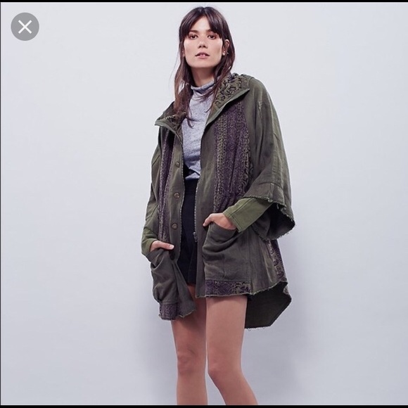 Free People Jackets & Blazers - Free People Phaedra Utility Jacket Size Small